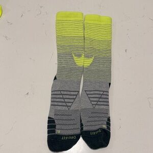 Nike Men's Athletic Socks in Gray and Neon Yellow